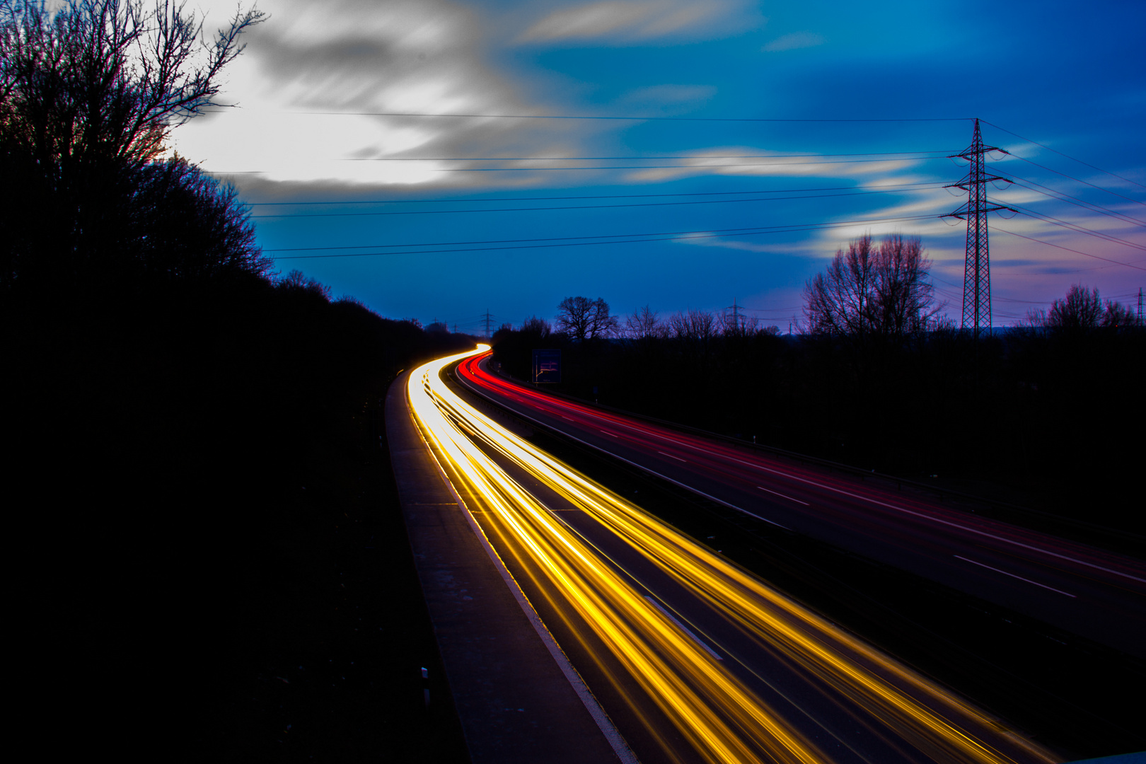 Lichtzieher Autobahn