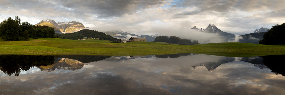 Lichzauber um den Watzmann im Berchtesgadener Land