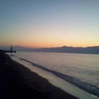 Lido comunale di Reggio Calabria - Tramonto - panorama Etna