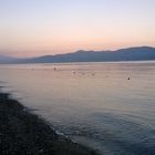 Lido Comunale Reggio Calabria - Alba con vista dell'Etna