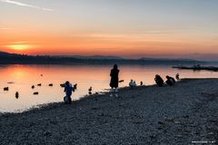 Lido della Schiranna al crepuscolo