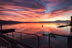 Lido della Schiranna, tramonto