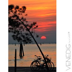 Lido di Venezia - Sonnenuntergang