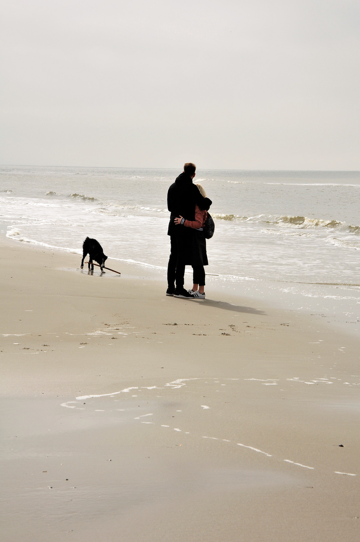 Liebe am Stand von St. Peter Ording