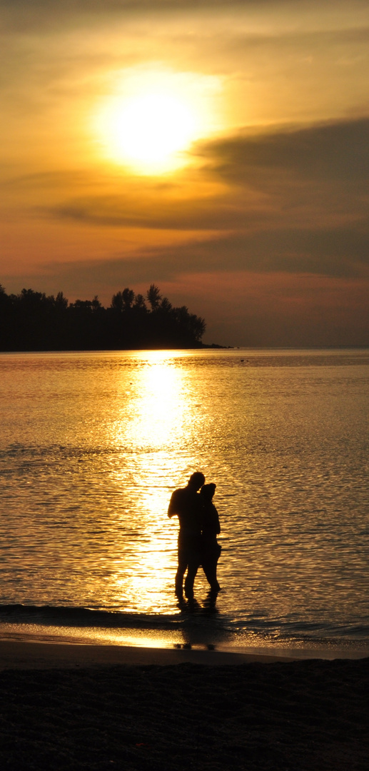 Liebe im Sonnenuntergang