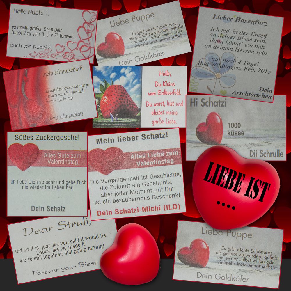 LIEBE IST. Foto & Bild karten und kalender, collagen ii, spezial