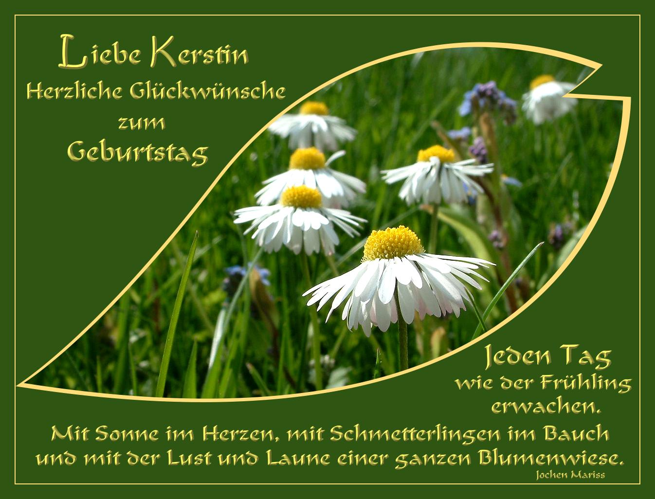 Liebe Kerstin...