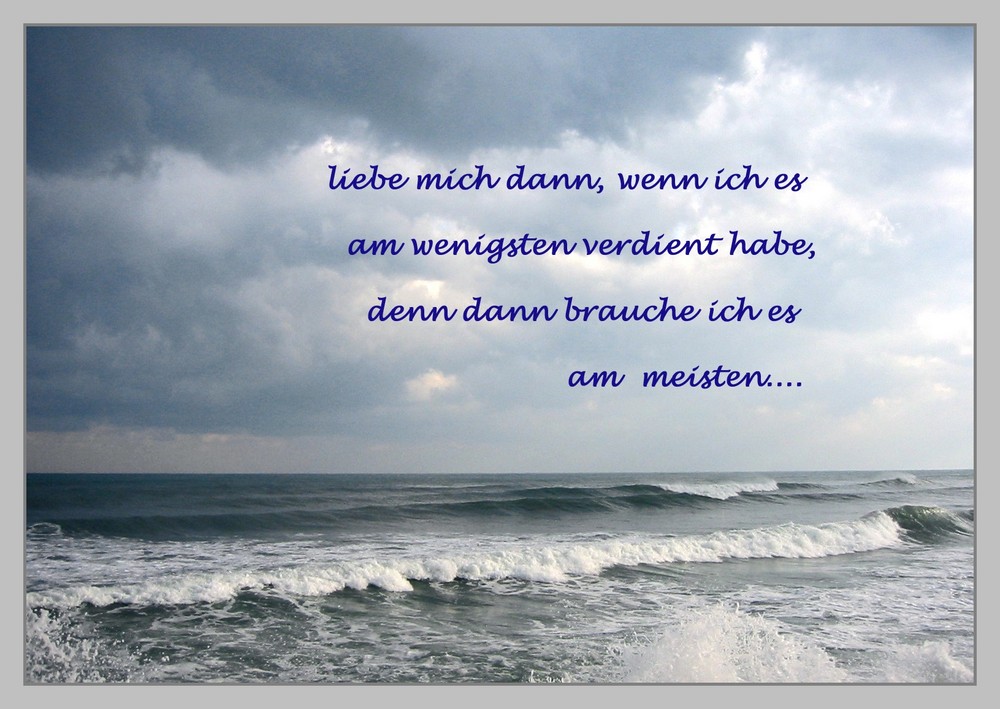 liebe mich...