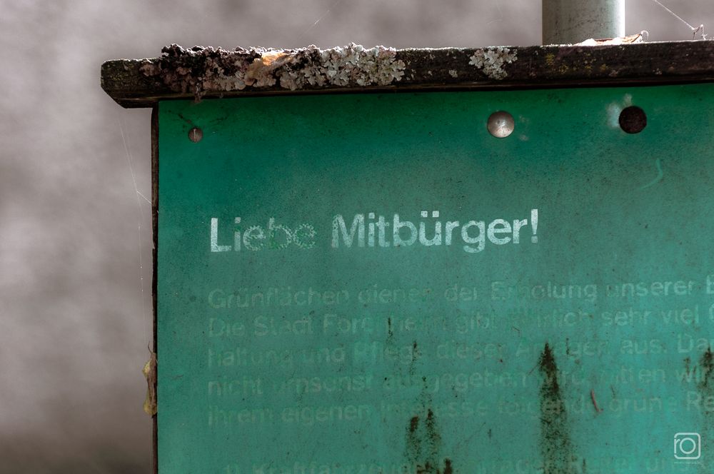 Liebe Mitbürger