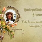 Liebe Susanne alles Gute zu deinem Geburtstag!