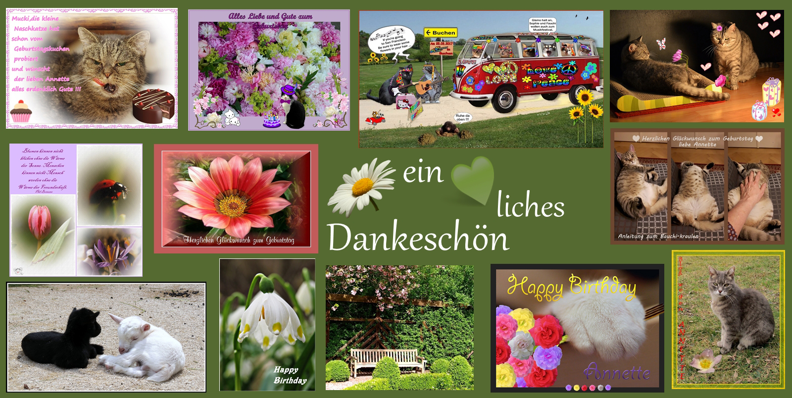 lieben Dank................