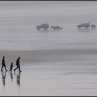 lieber zu fuss am strand