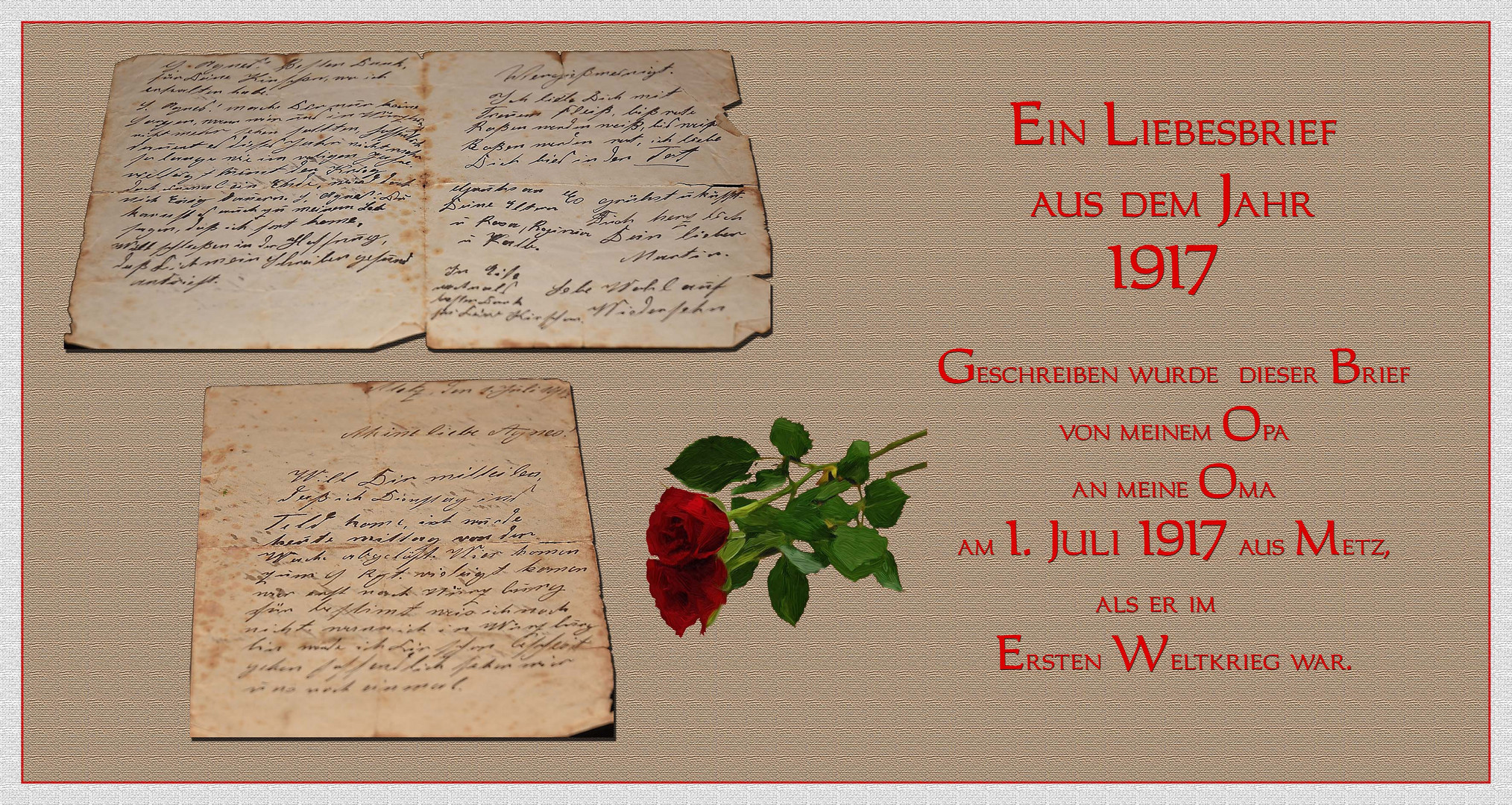 Liebesbrief von 1917