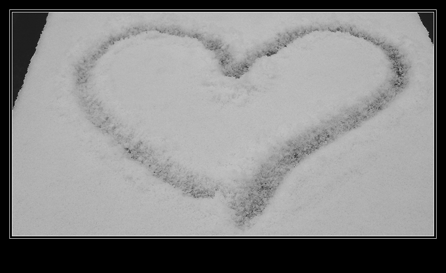 Liebeserklärung im Schnee ~ Neujahrsspaziergang