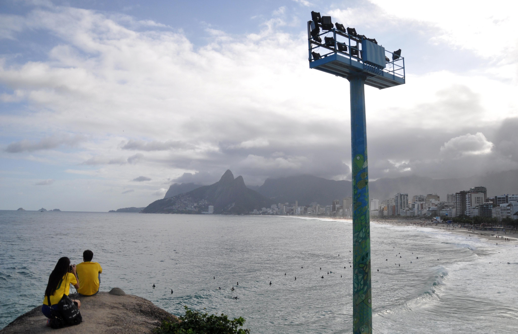 Liebespaar am Strand von Ipanema