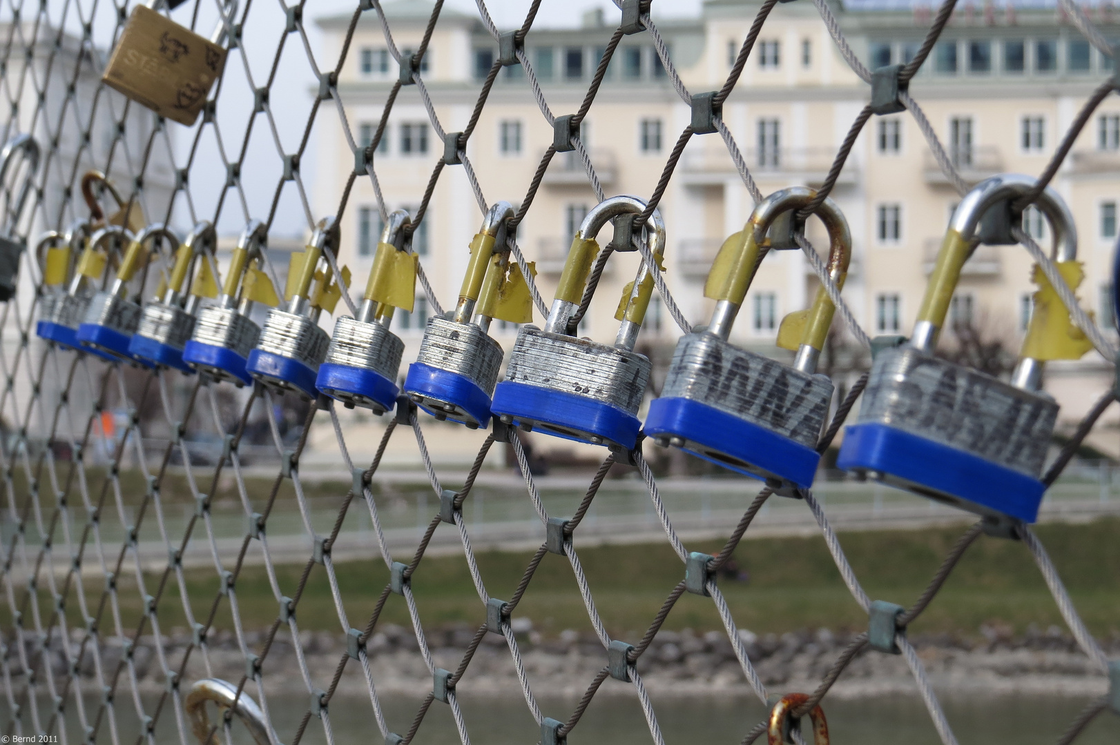 Liebesschlösser am Makartsteg Salzburg