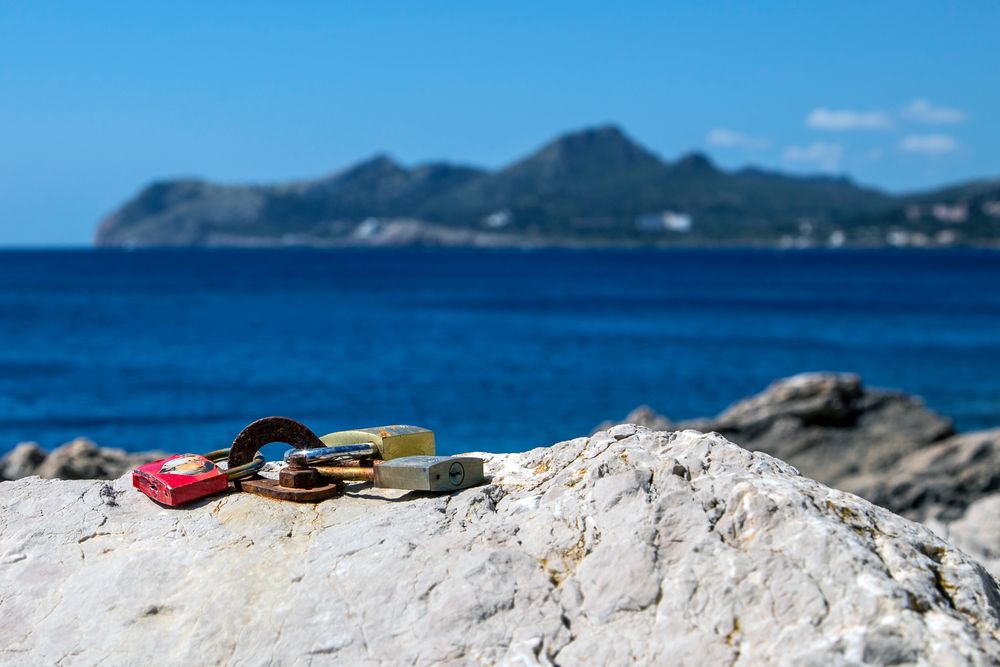 Liebesschlösser in Cala Ratjada