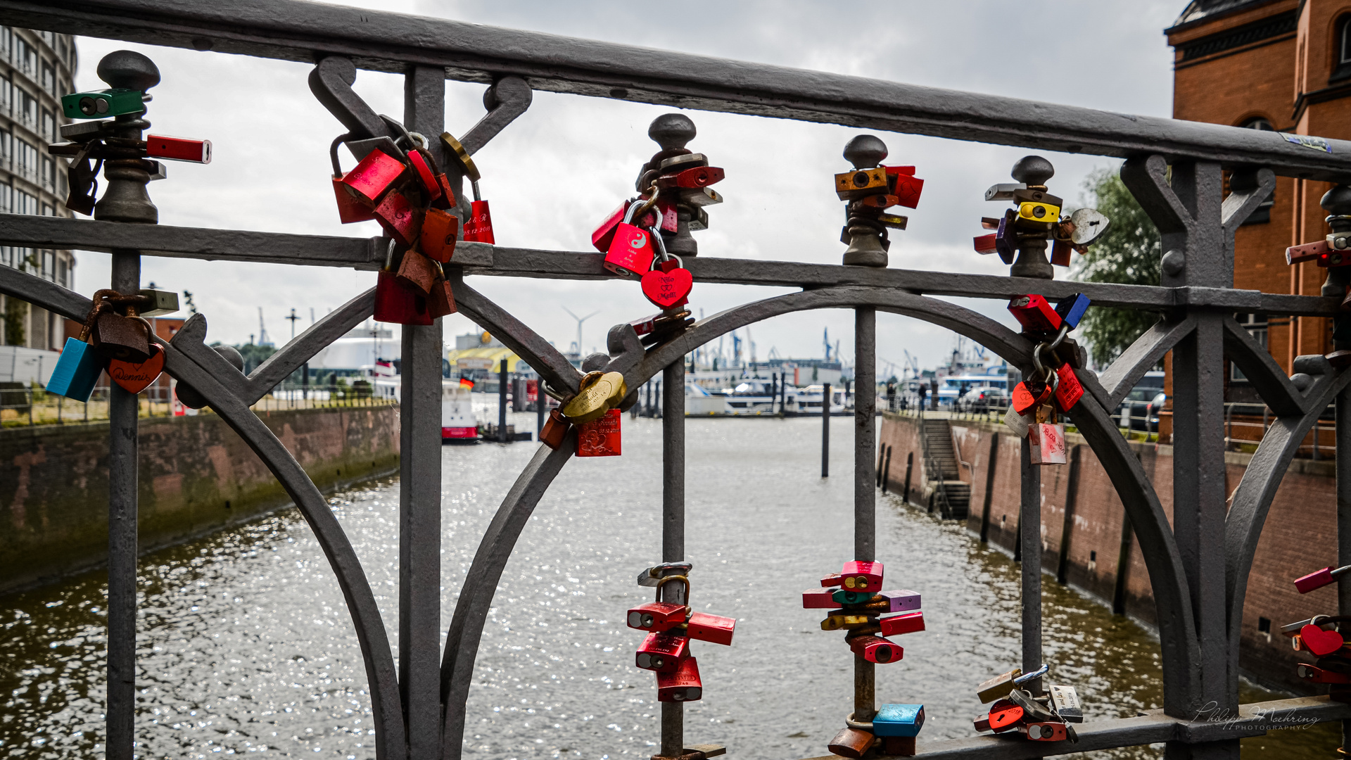 Liebesschlösser in Hamburg