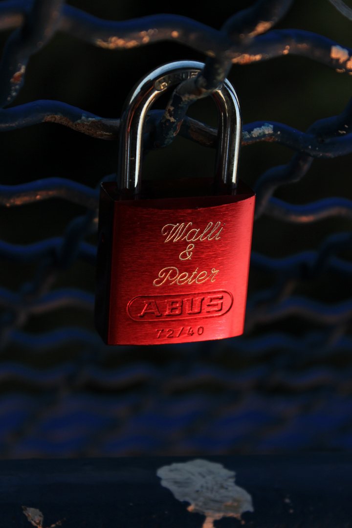 Liebesschloss- love padlock