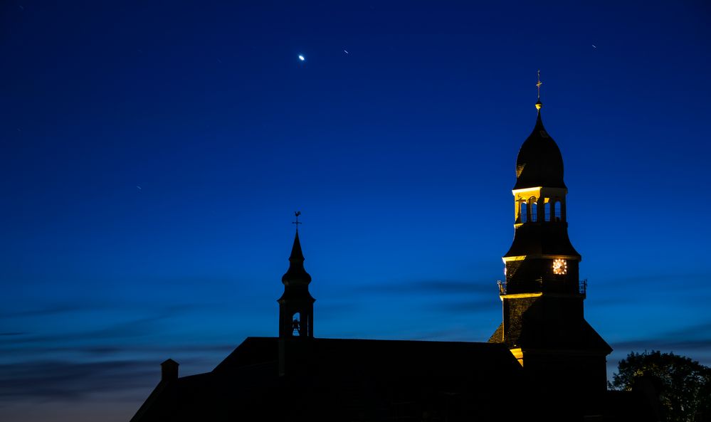 Liebfrauenkirche Bocholt zur blauen Stunde