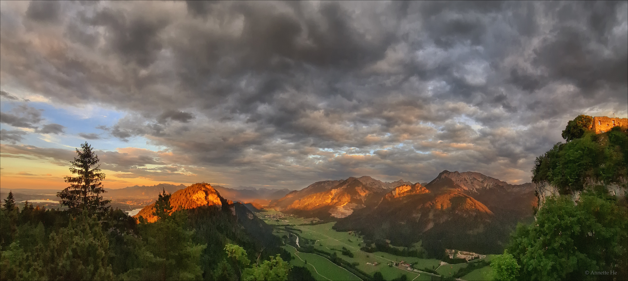 Lieblingsberge am Abend