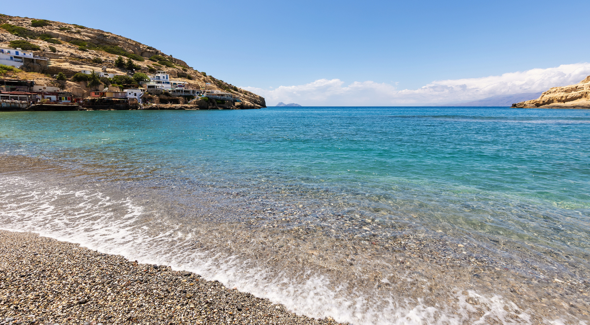 Lieblingsorte Strand  von Matala  Kreta  Foto Bild 