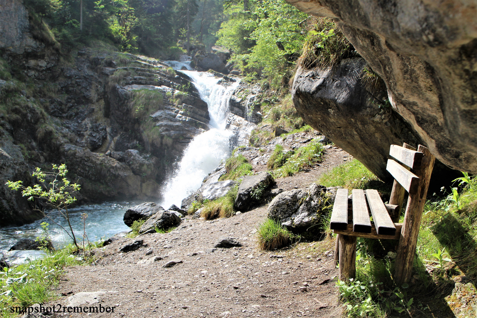 Lieblingsplatz am Lauf des Kuhfluchtwasserfalls