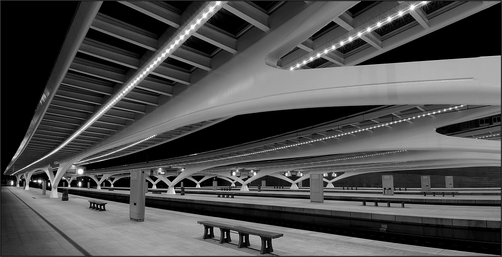 Liège Guillemins at night ...