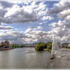 LIEGE, la meuse et la dérivation.