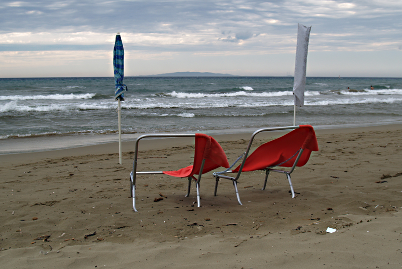 Liegen am Strand - Punta Ala