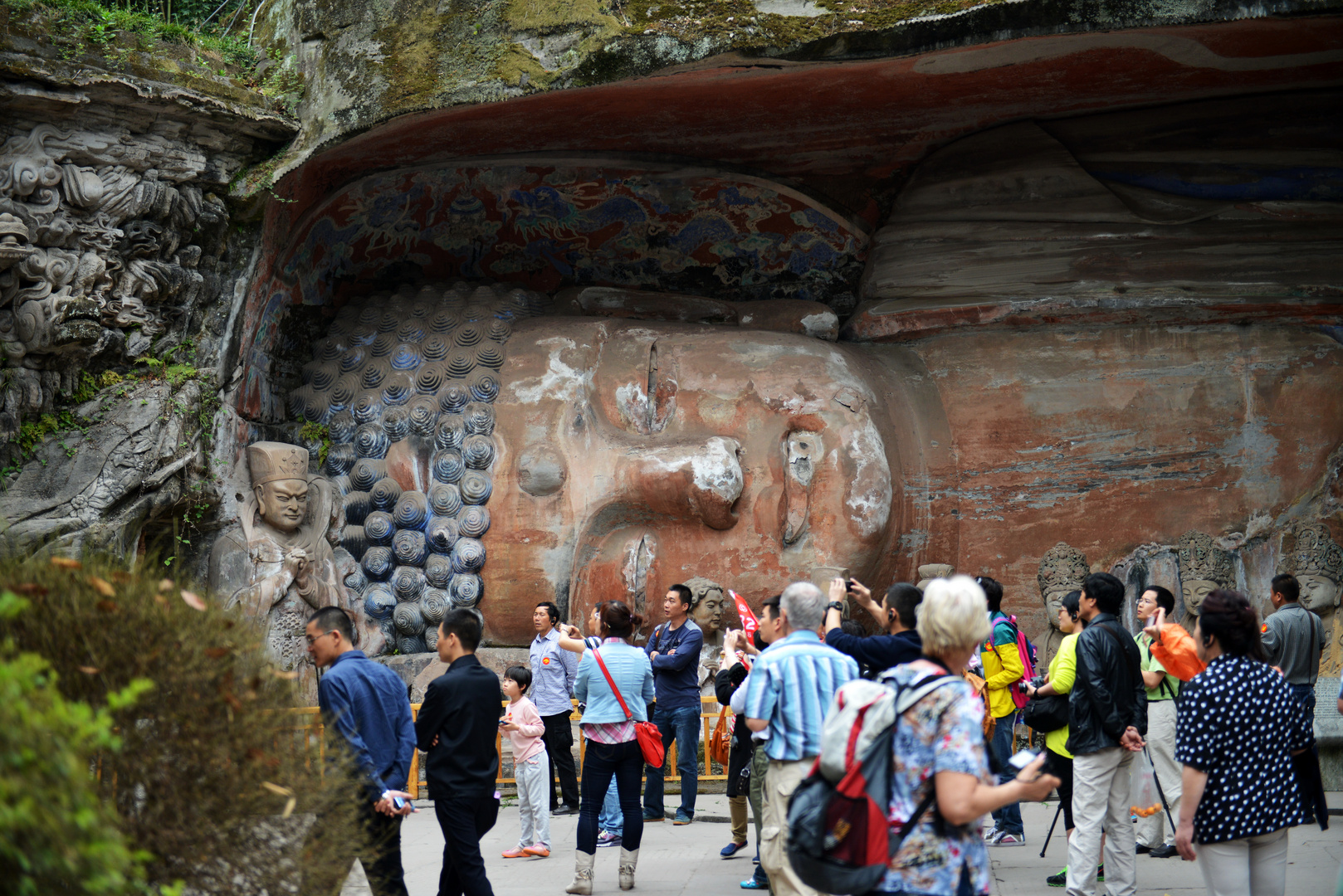 Liegender Buddha (Grotten am Beishan)