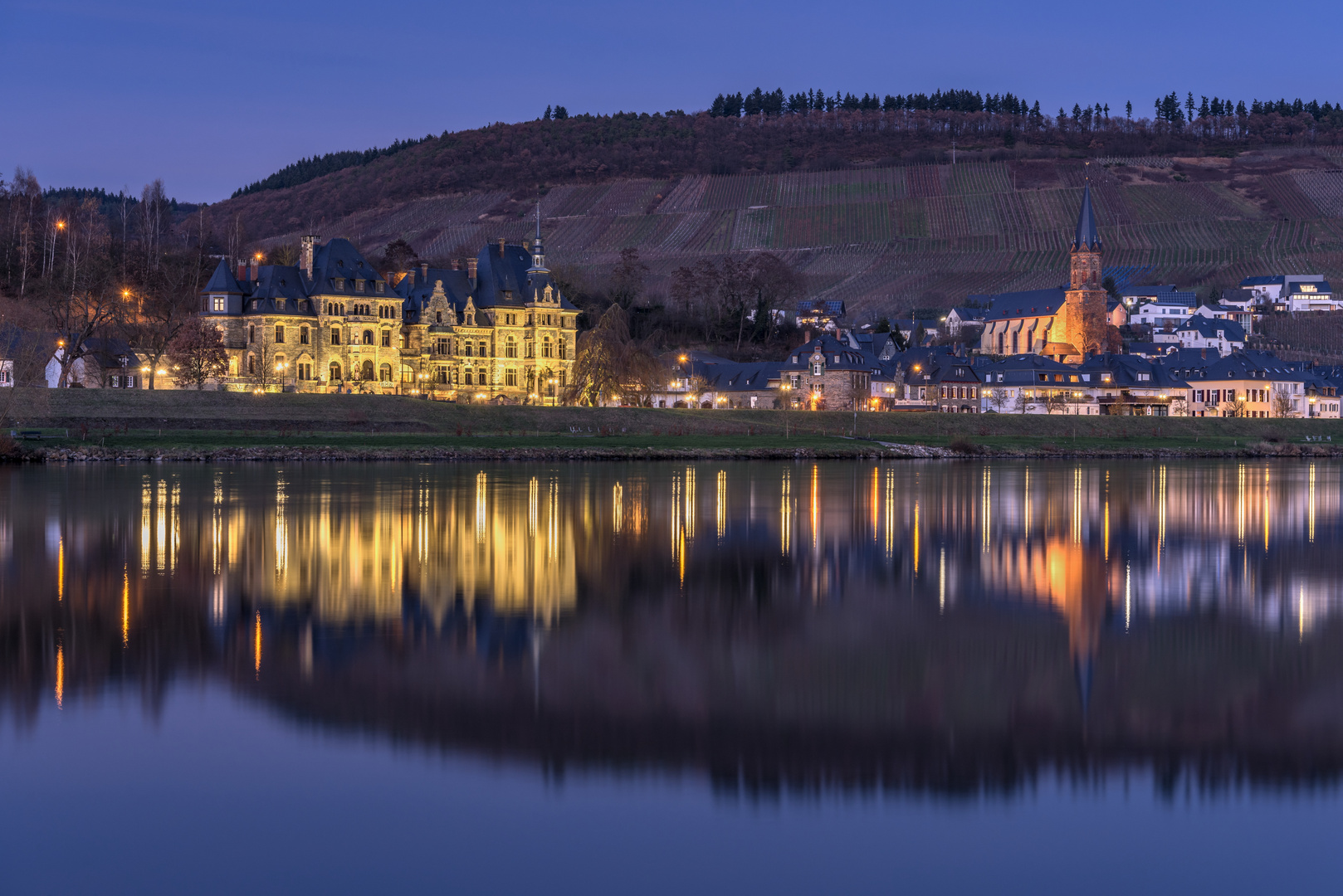 *Lieser/Mosel zur blauen Stunde*