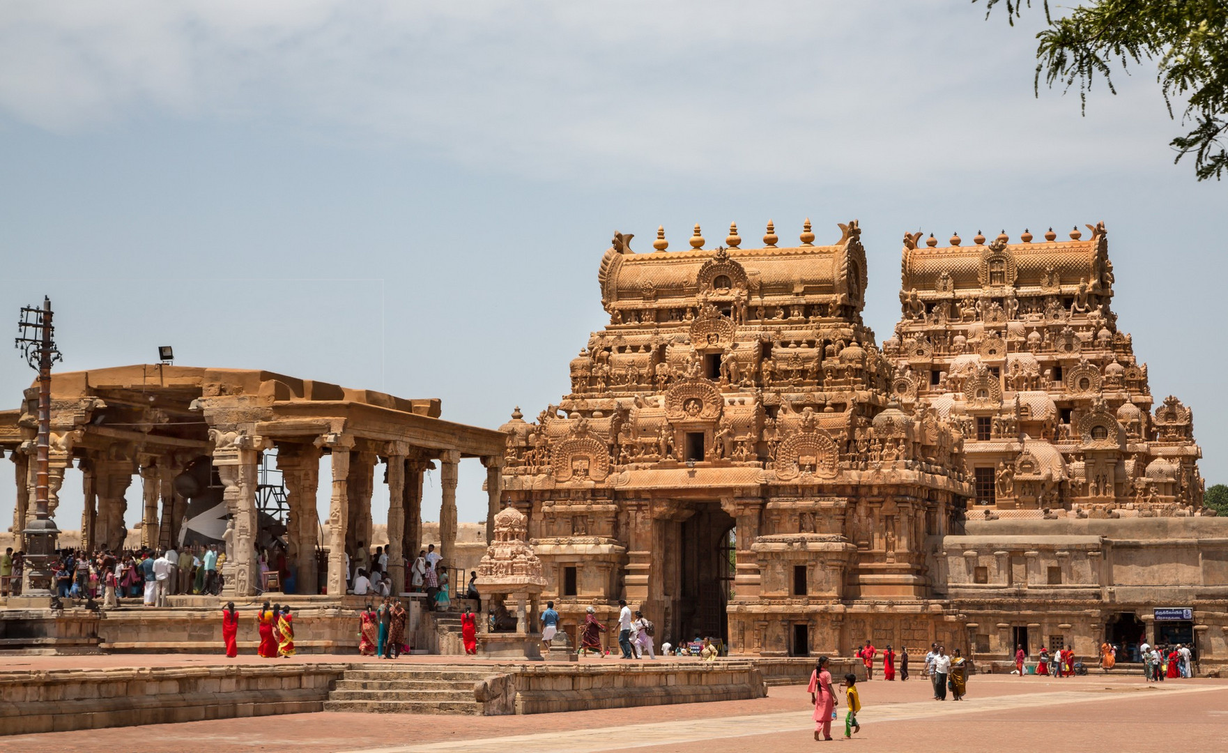 Lieu saint à l'intérieur de l'enceinte du temple Brihadesvara, Tanjore