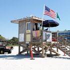 Lifeguard am Strand von Napels…