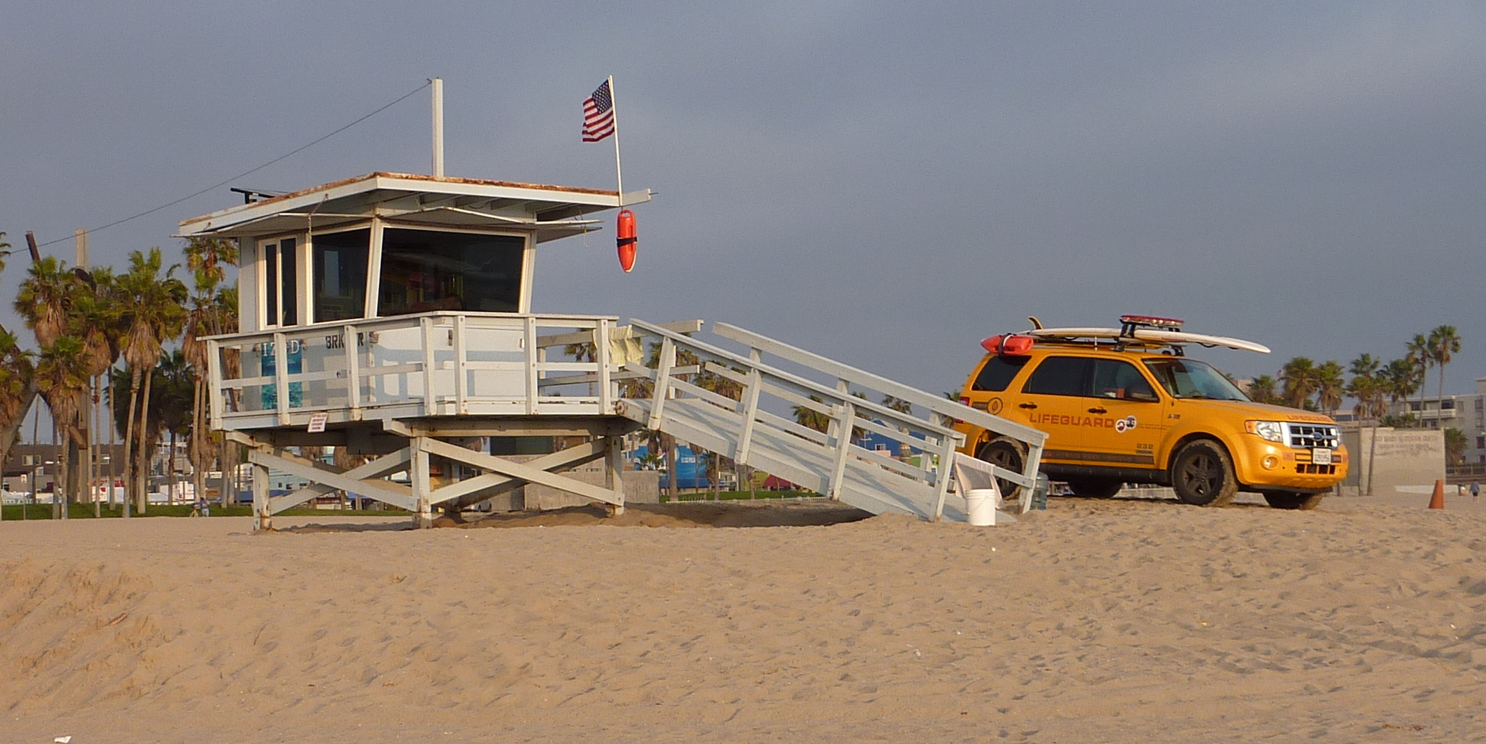 Lifeguards on Venice Beach..