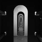 light and shadow - tunnel of black and white
