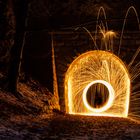 Light painting Bild mit Stahlwolle!