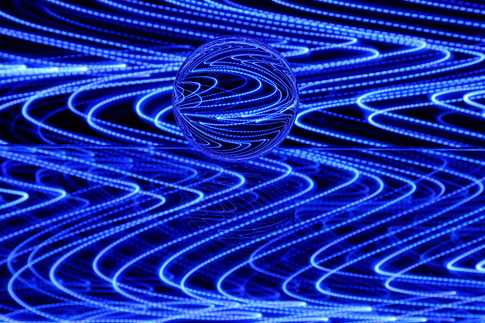 Light Painting mit Glaskugel