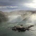 Light show at Goðafoss