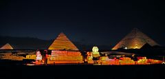 Light & Sound bei den Pyramiden von Gizeh