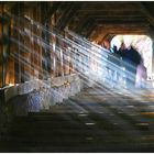 Lightbeams in Segesvár / Sighisoara