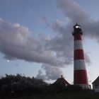 Lighthoue Westerhever with moonlight