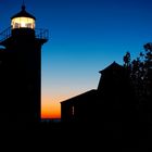 Lighthouse after sunset