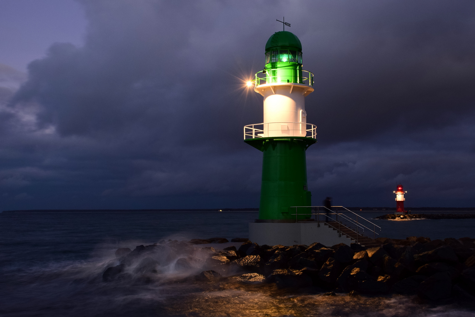 Lighthouse at night