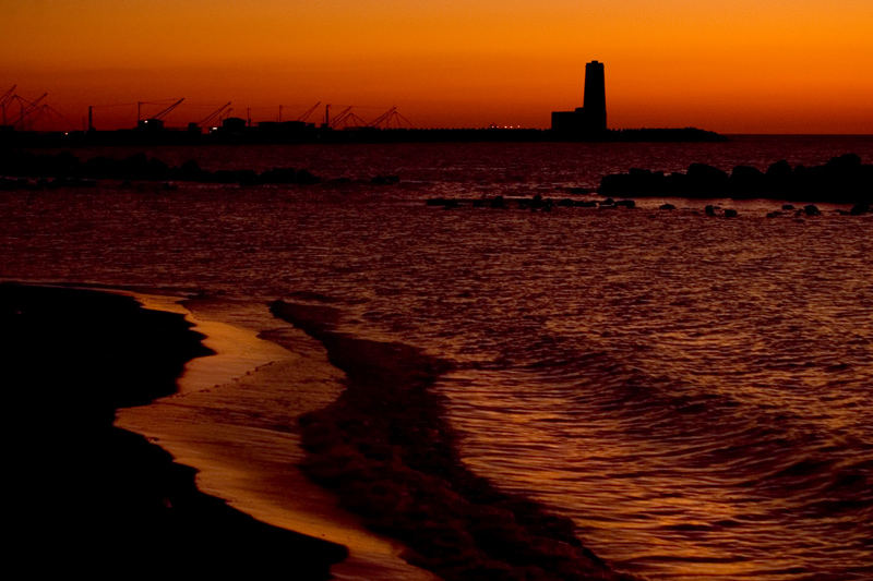 Lighthouse at sunset