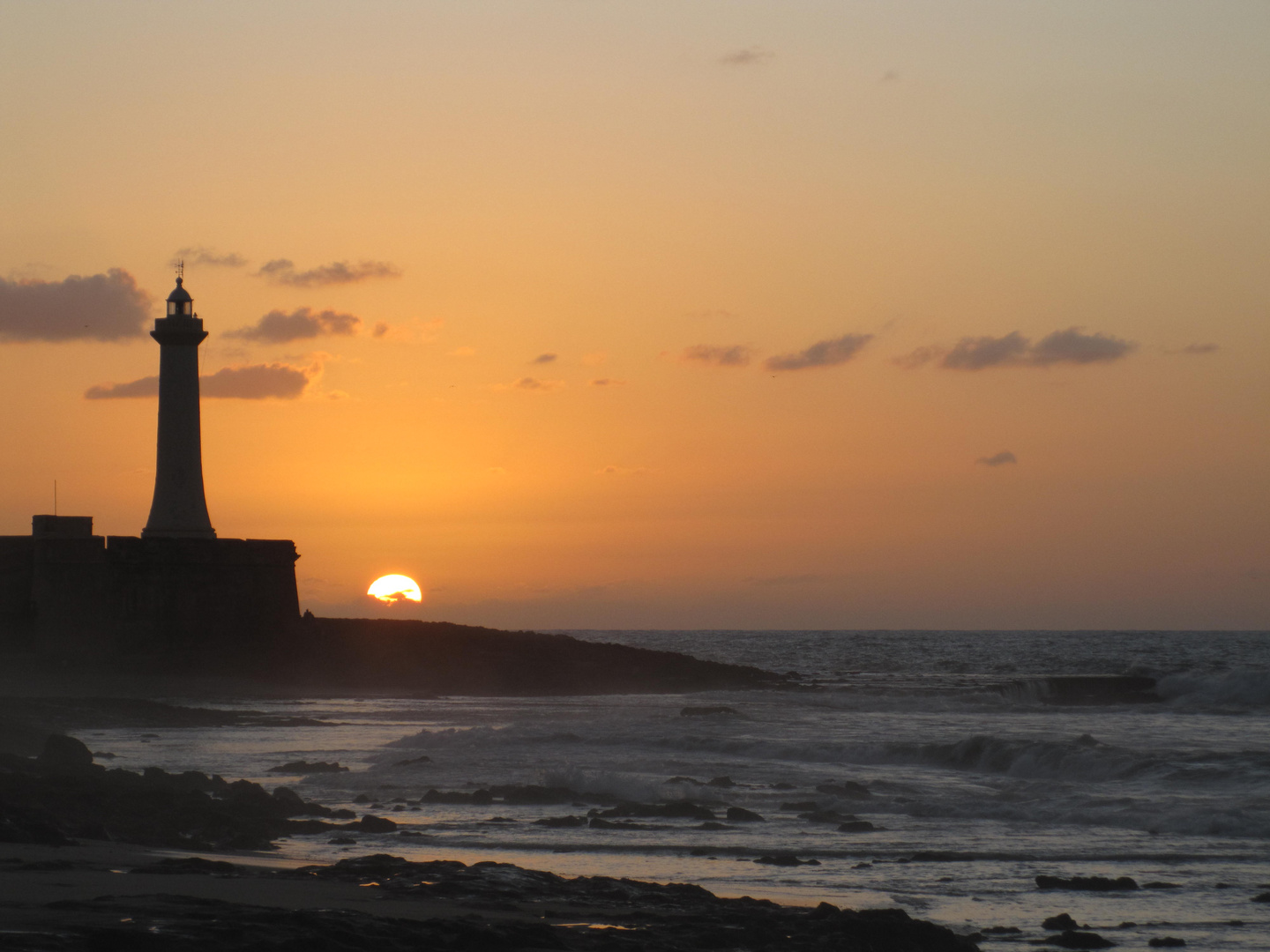 Lighthouse at sunset