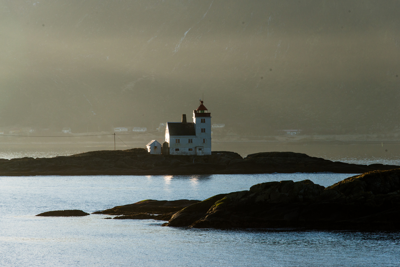 Lighthouse im Morgendunst