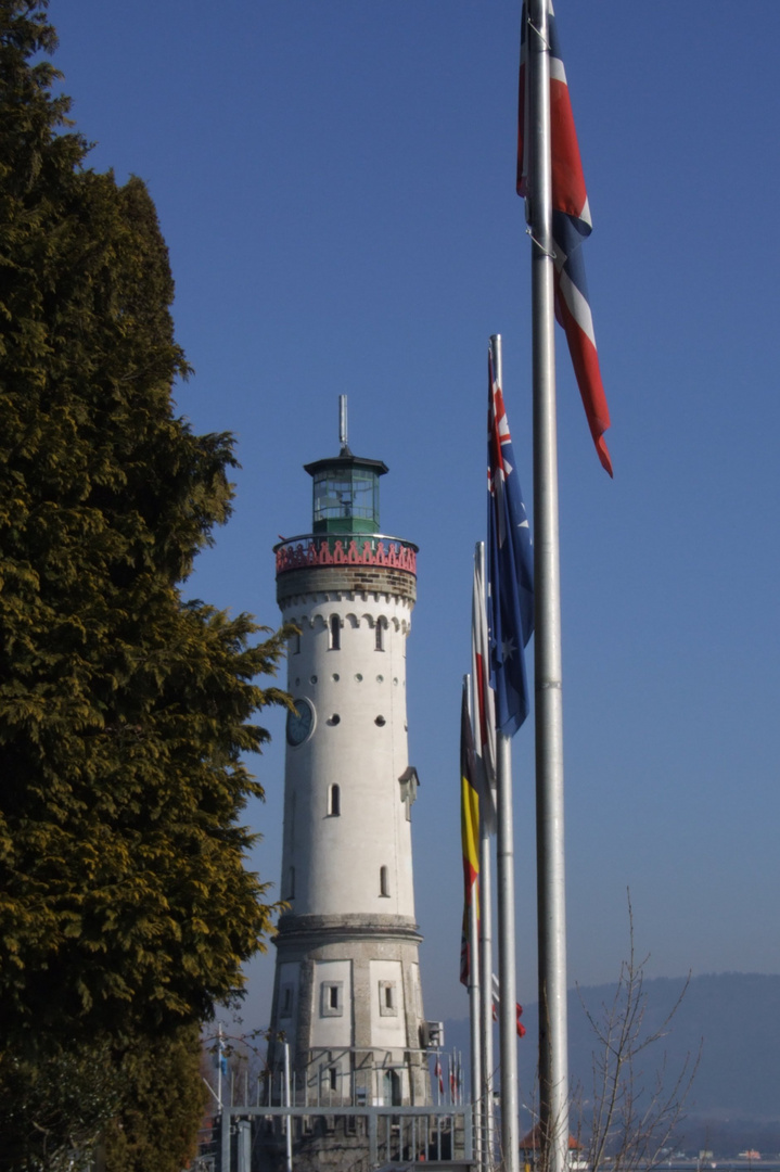 Lighthouse in Lindau at Lake Constance