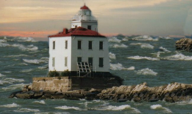 lighthouse in the mist