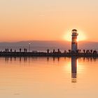 Lighthouse Podersdorf sunset